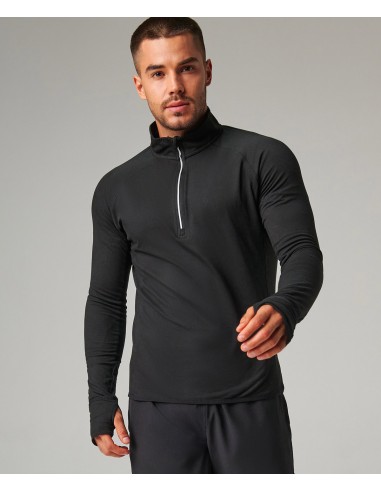 TOM-TL562-Haut manches longues zip ¼ Homme